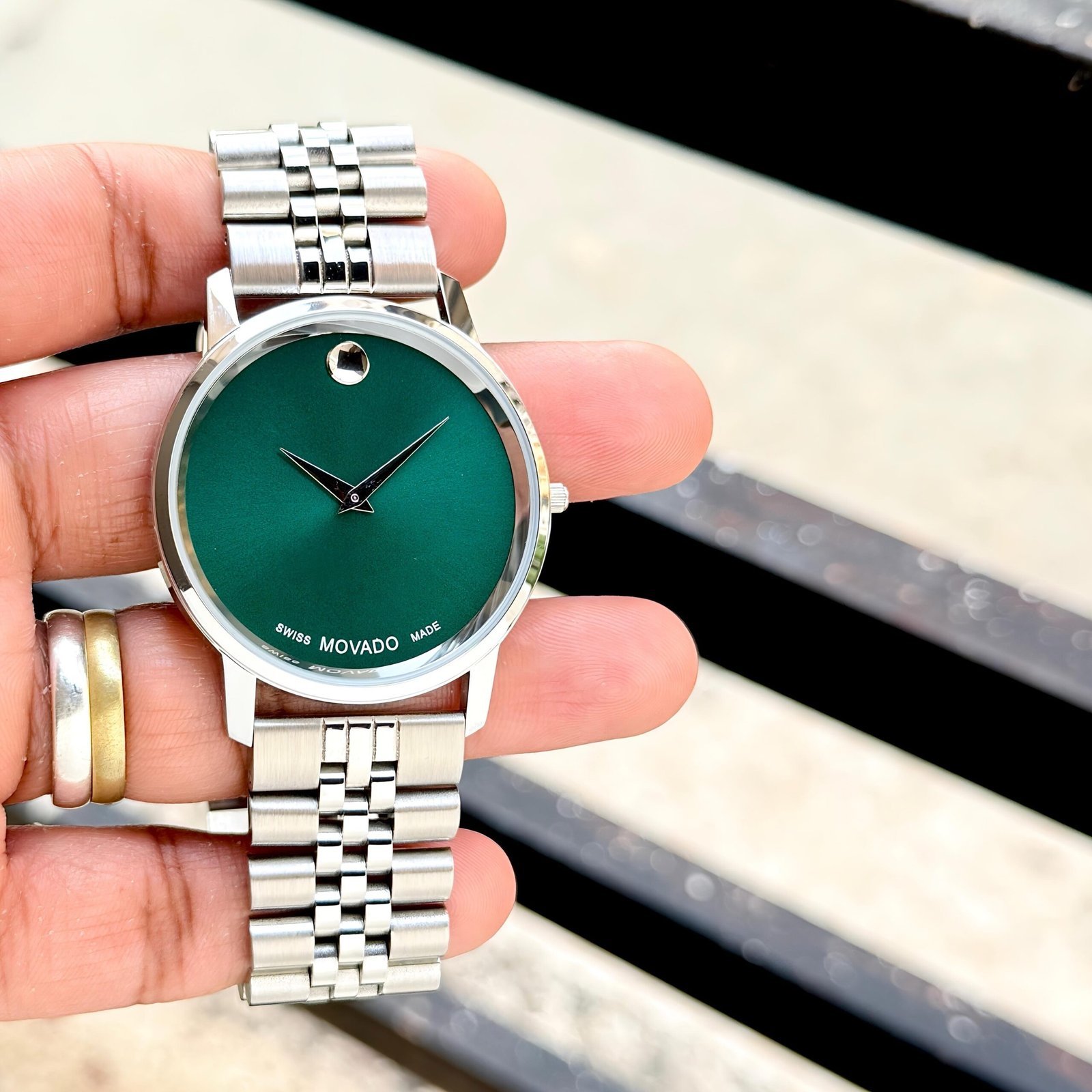 Movado Green Museum Classic