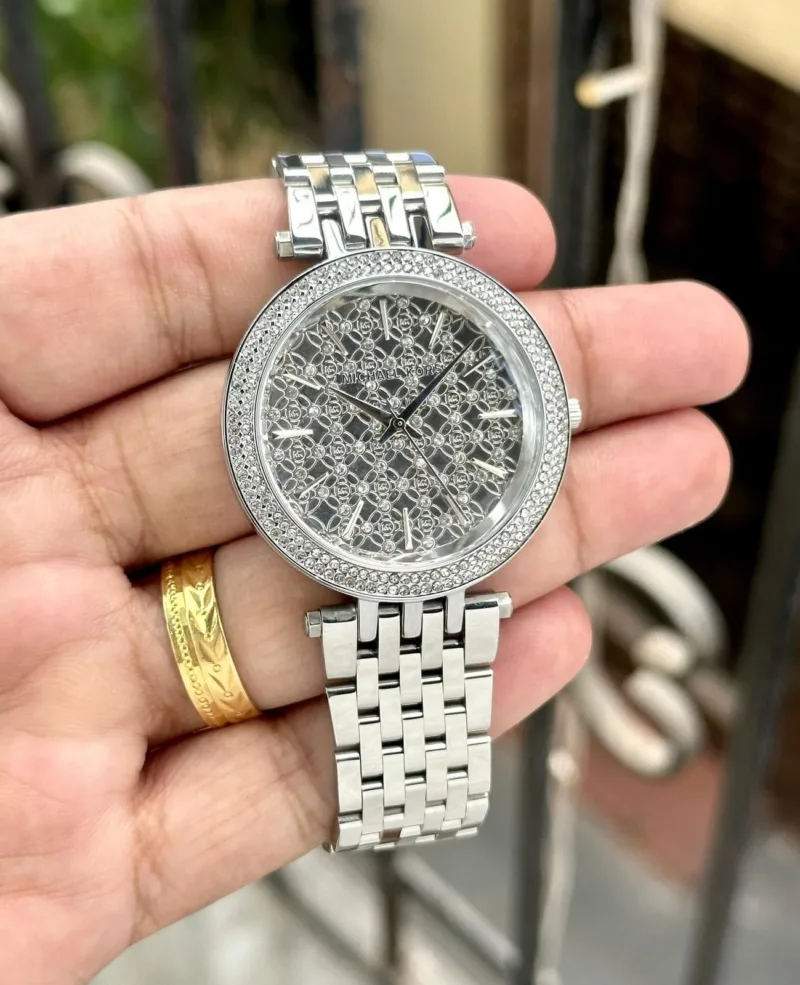 Michael Kors MK-3404 Darci Crystal Paved Silver