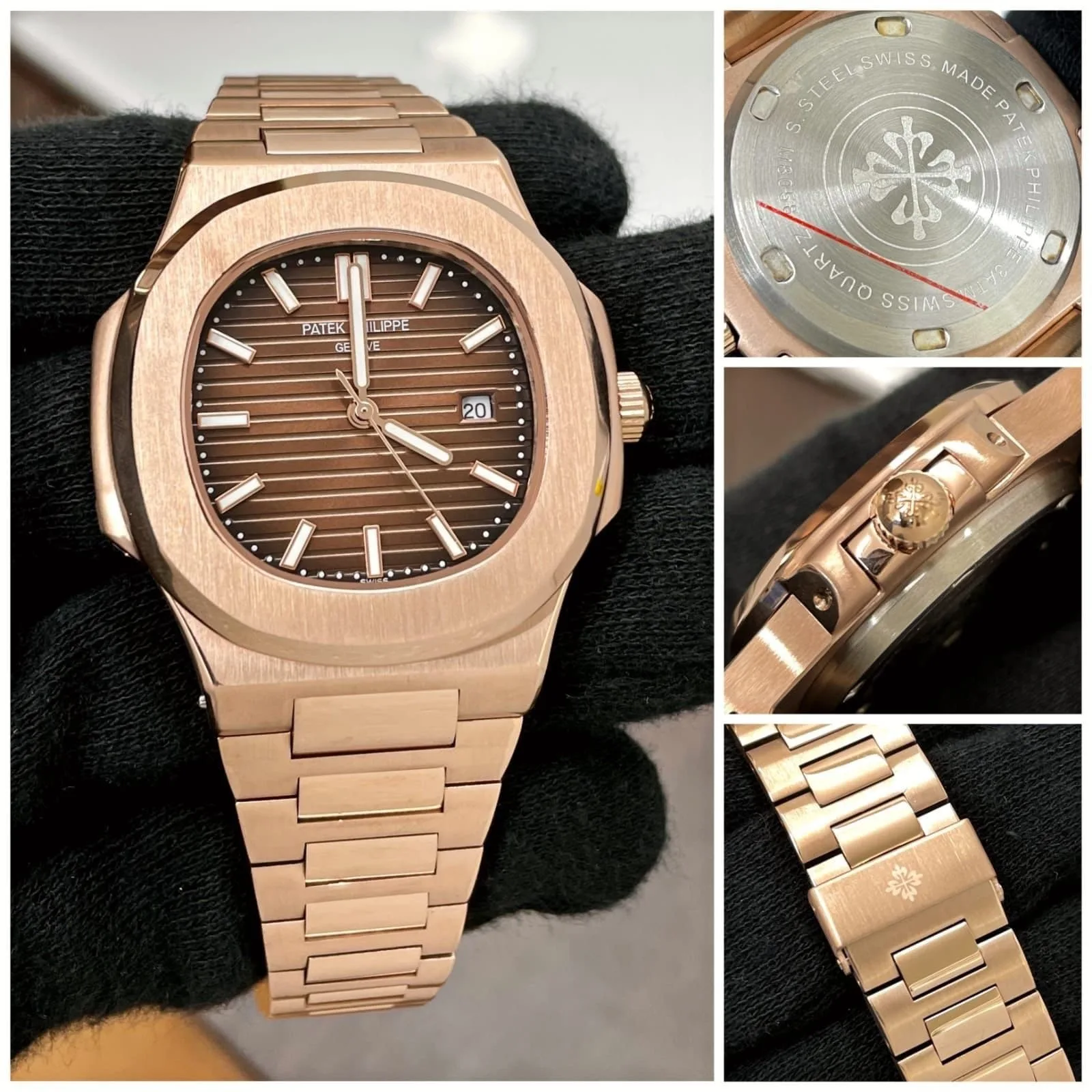 first copy watches Patek Philippe Nautilus Ever Rosegold Premium Watch Store Patek Philippe Nautilus Ever Rosegold - Image 2