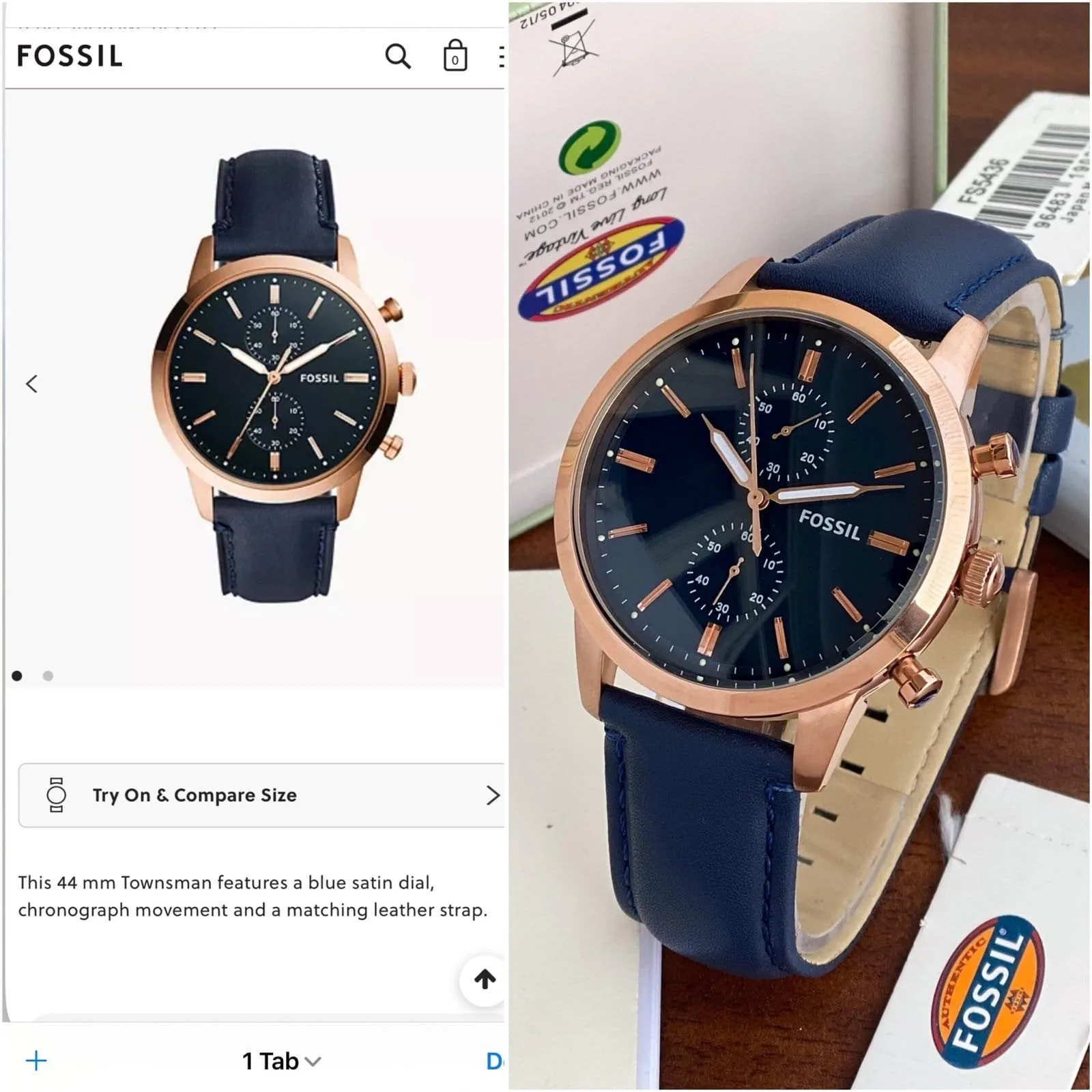 first copy watches Fossil FS-5436z Premium Watch Store Fossil FS-5436z - Image 3