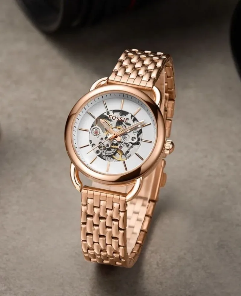 Fossil Analog Rose Gold