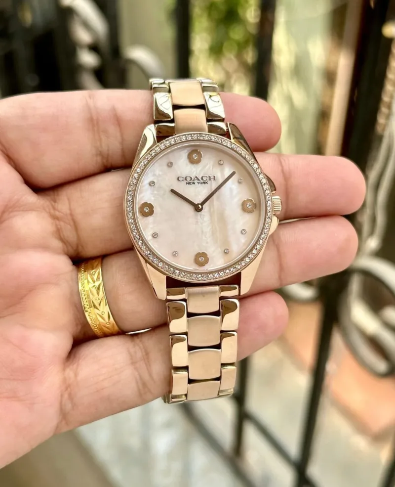 Coach Mother Pearl Analog