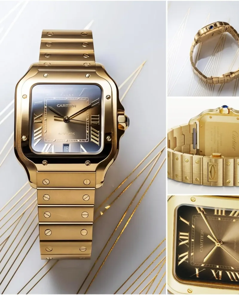 Cartier Santos Gold Elegant