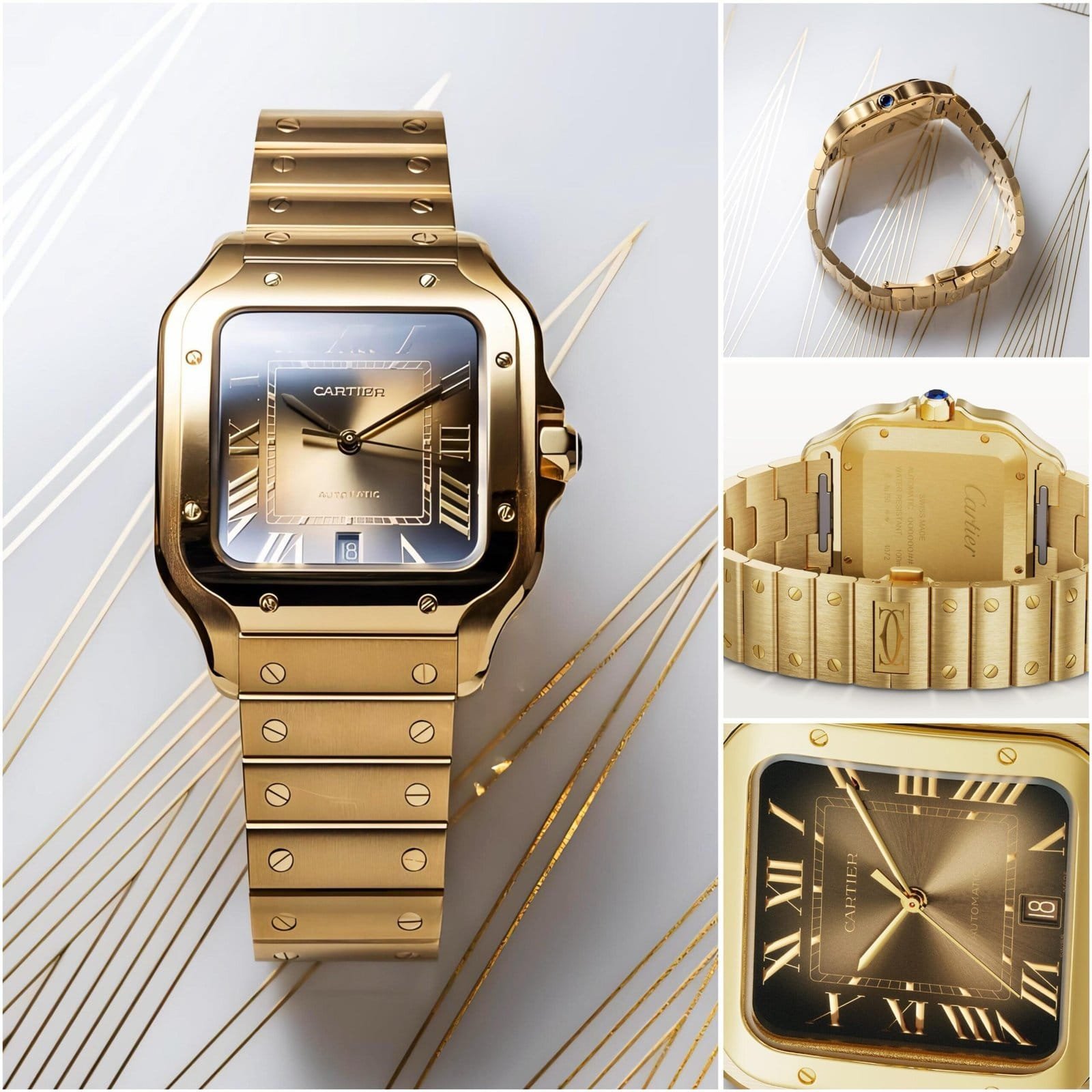 Cartier Santos Gold Elegant