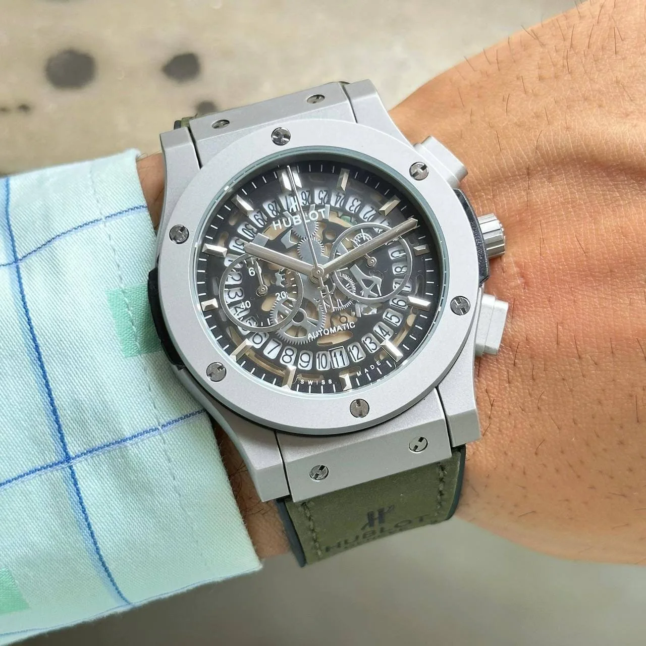 first copy watches Hublot Big Bang Matt Gray Iconic Premium Watch Store Hublot Big Bang Matt Gray Iconic - Image 5