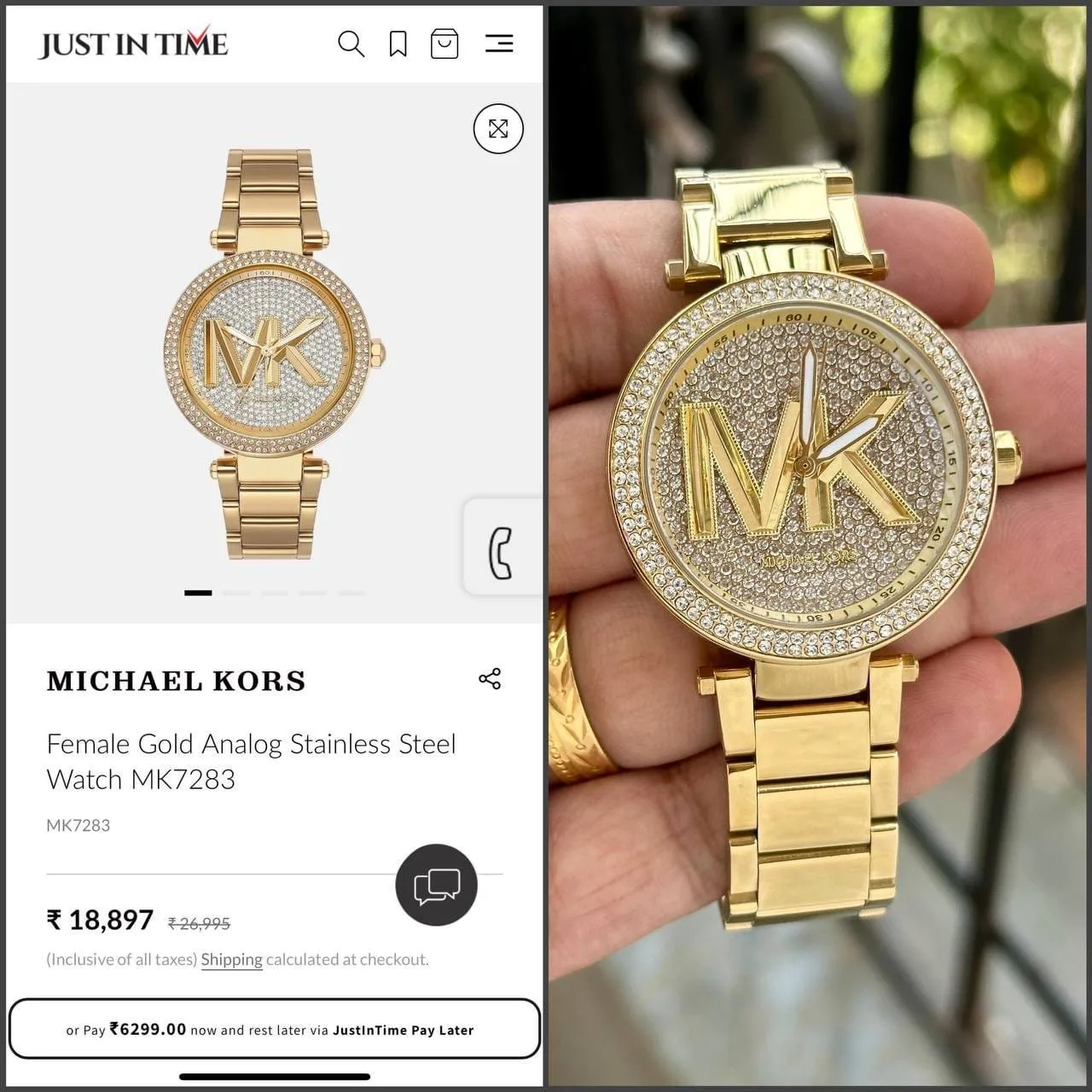 first copy watches Michael Kors Premium Parker MK7283 Premium Watch Store Michael Kors Premium Parker MK7283 - Image 3
