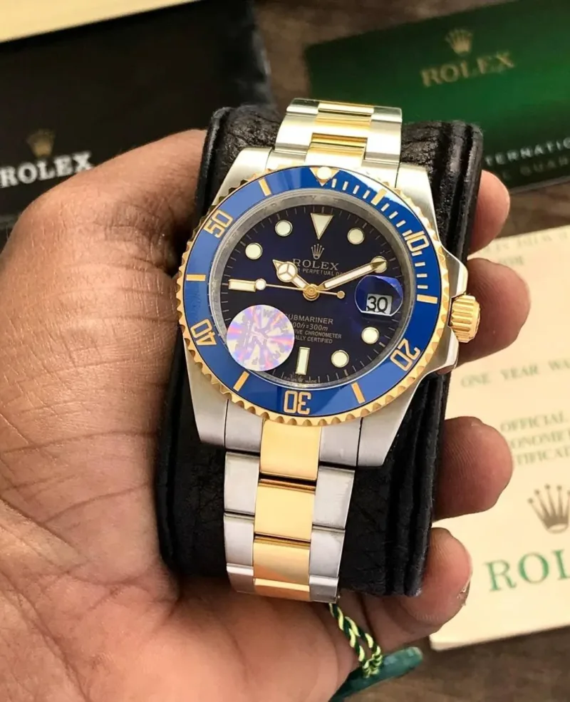 Rolex Submariner Two Tone Blue Dial