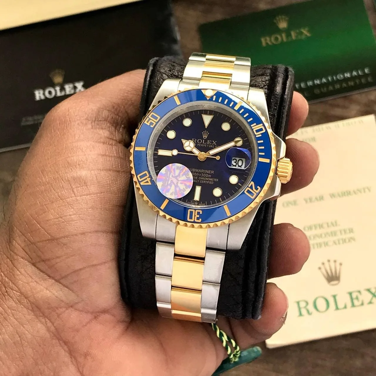 first copy watches Watches Rolex Submariner Two Tone Blue Dial Premium Rolex Submariner Two Tone Blue Dial
