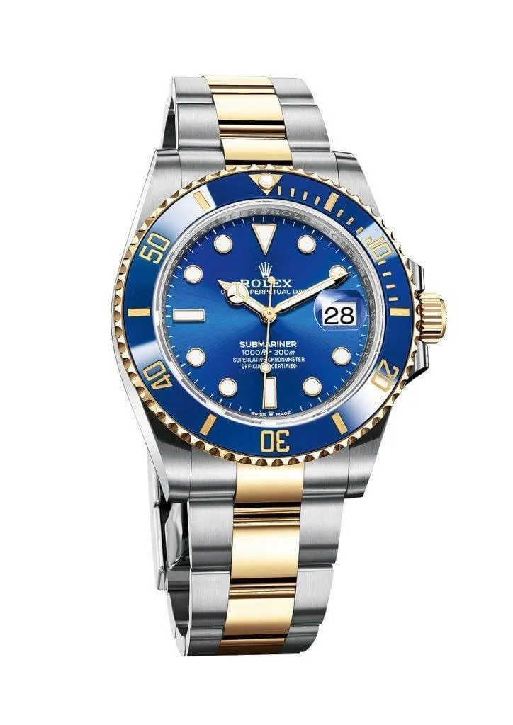 first copy watches Watches Rolex Submariner Two Tone Blue Dial Premium Rolex Submariner Two Tone Blue Dial - Image 2