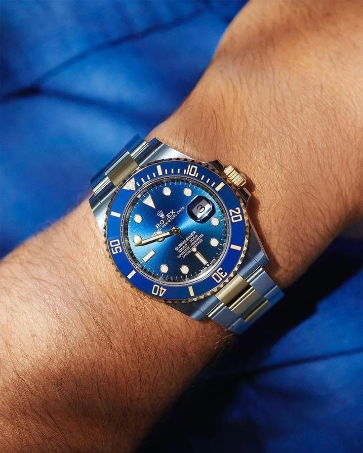 first copy watches Watches Rolex Submariner Two Tone Blue Dial Premium Rolex Submariner Two Tone Blue Dial - Image 4