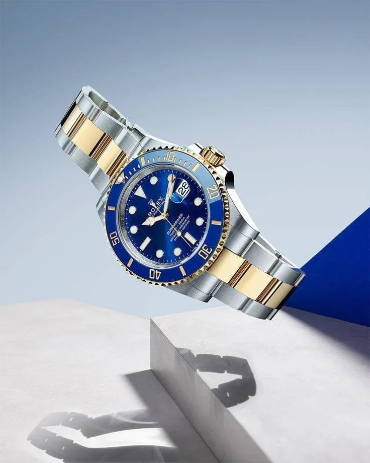 first copy watches Watches Rolex Submariner Two Tone Blue Dial Premium Rolex Submariner Two Tone Blue Dial - Image 3