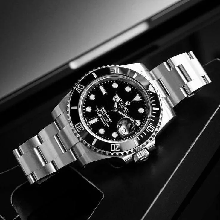 first copy watches Watches Rolex Submariner Silver Black Premium Rolex Submariner Silver Black - Image 4