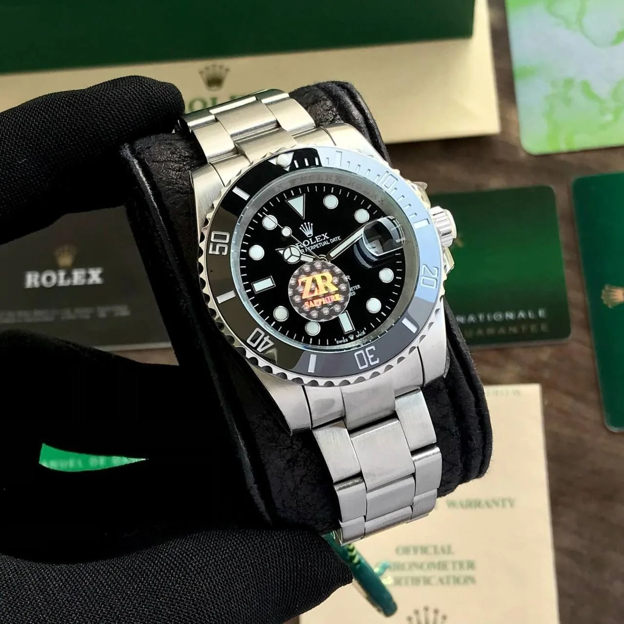 first copy watches Watches Rolex Submariner Silver Black Premium Rolex Submariner Silver Black - Image 6