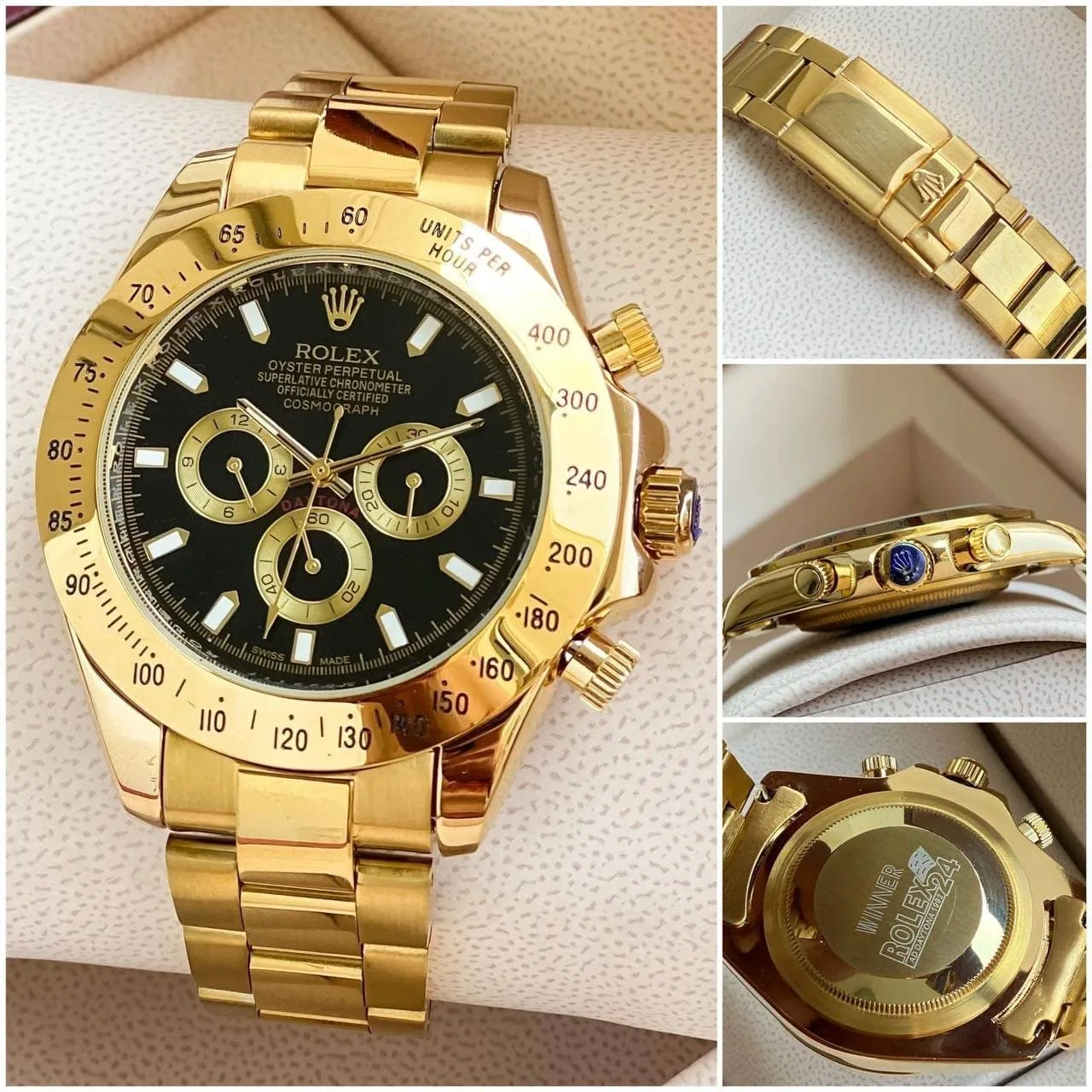 first copy watches Watches Rolex Daytona Golden Premium Rolex Daytona Golden - Image 2