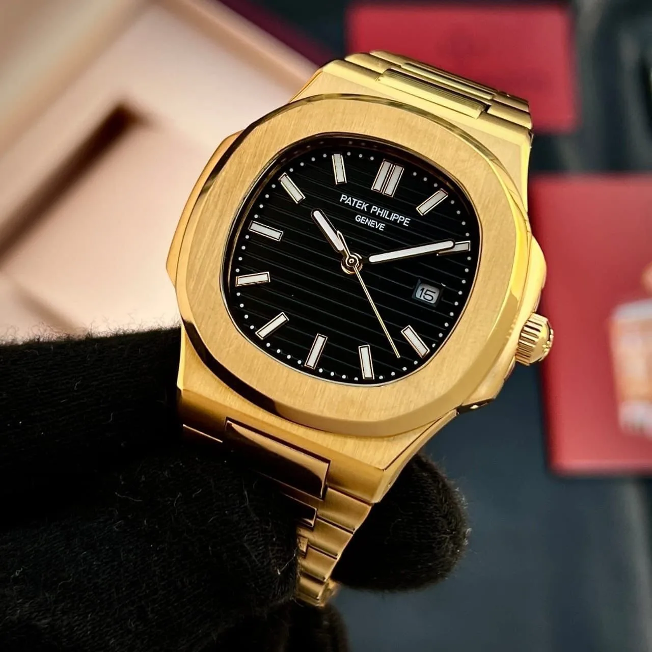 first copy watches Patek Philippe Nautilus Ever Gold Premium Watch Store Patek Philippe Nautilus Ever Gold - Image 2