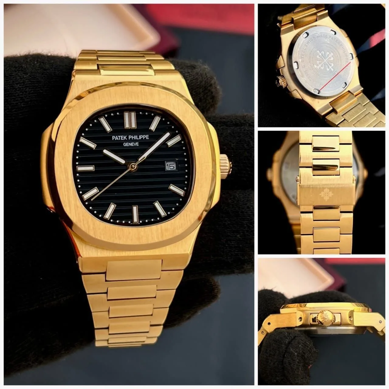 first copy watches Patek Philippe Nautilus Ever Gold Premium Watch Store Patek Philippe Nautilus Ever Gold - Image 3