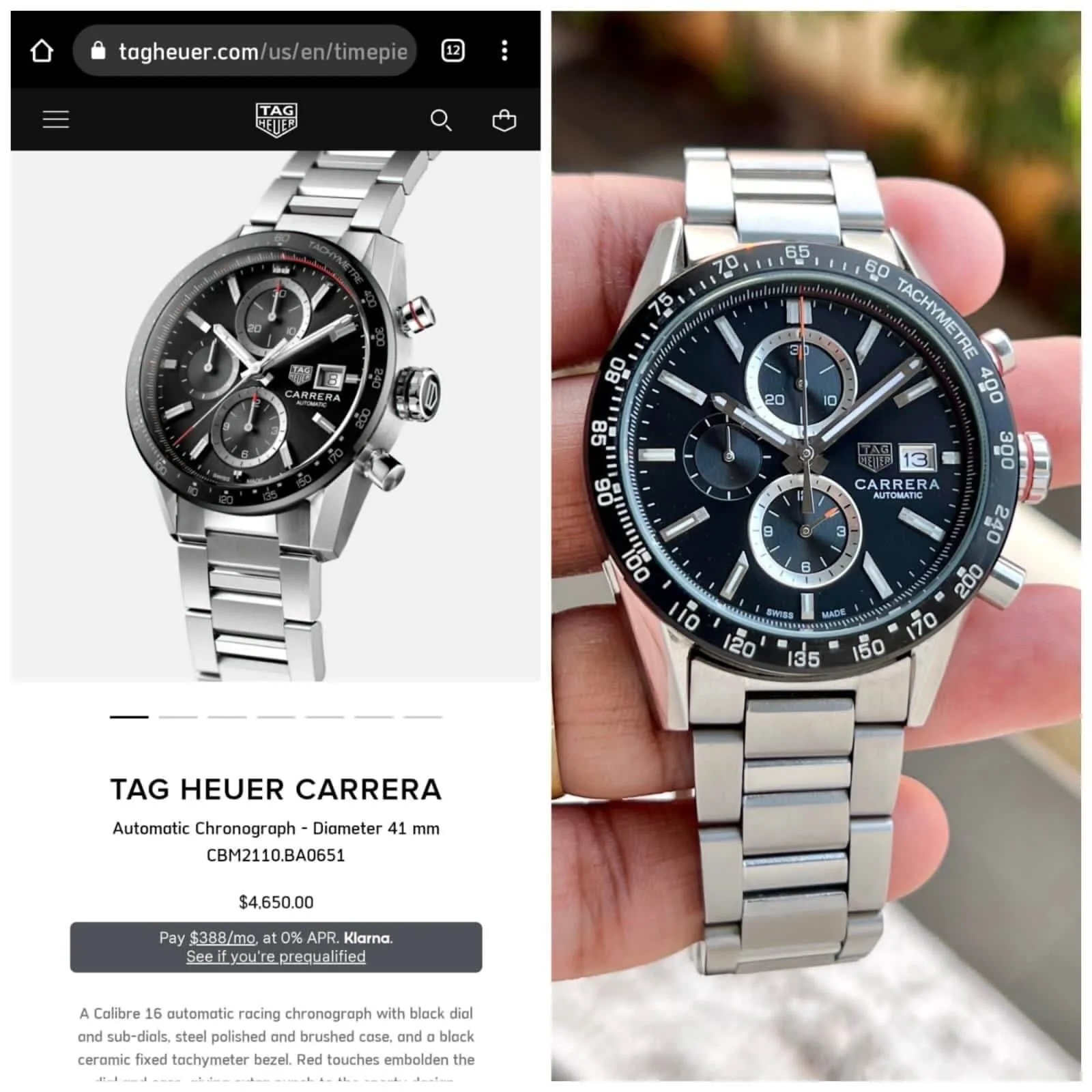 first copy watches Tag Heuer Carrera Chronograph Premium Watch Store Tag Heuer Carrera Chronograph - Image 3