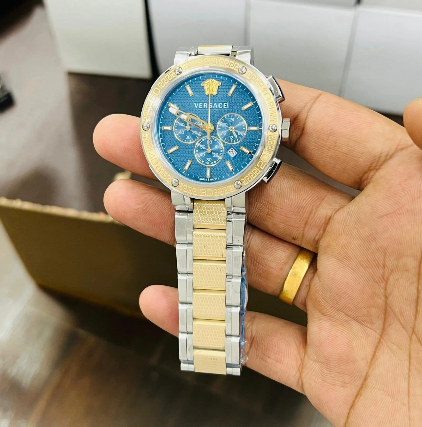 first copy watches Versace Greca Dome Chrono Premium Watch Store Versace Greca Dome Chrono - Image 5