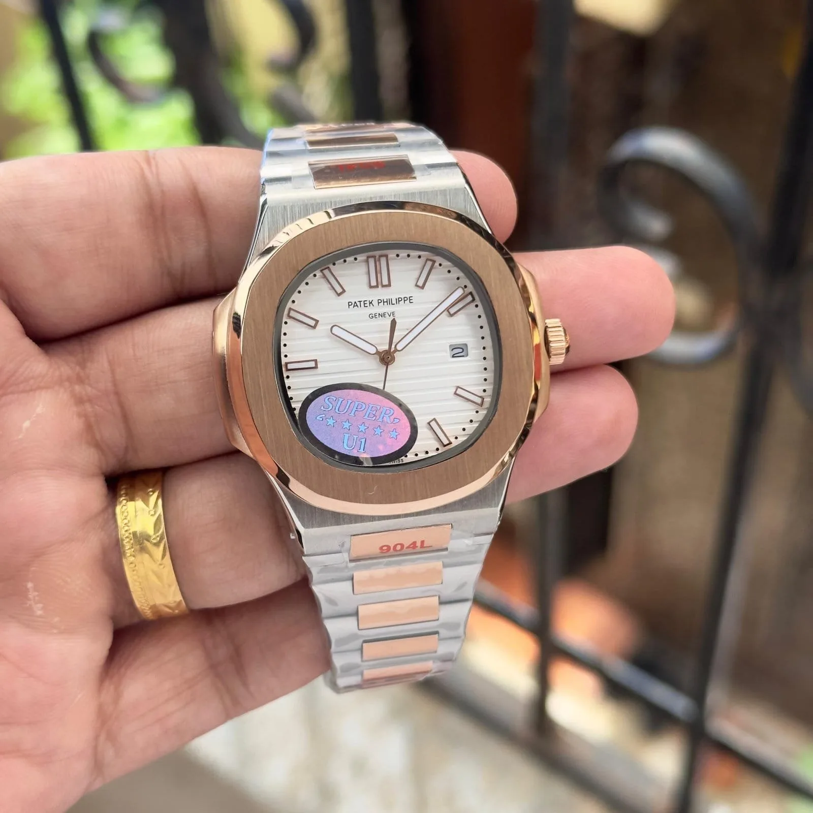 first copy watches Patek Philippe Nautilus Rose Gold Premium Watch Store Patek Philippe Nautilus Rose Gold - Image 2