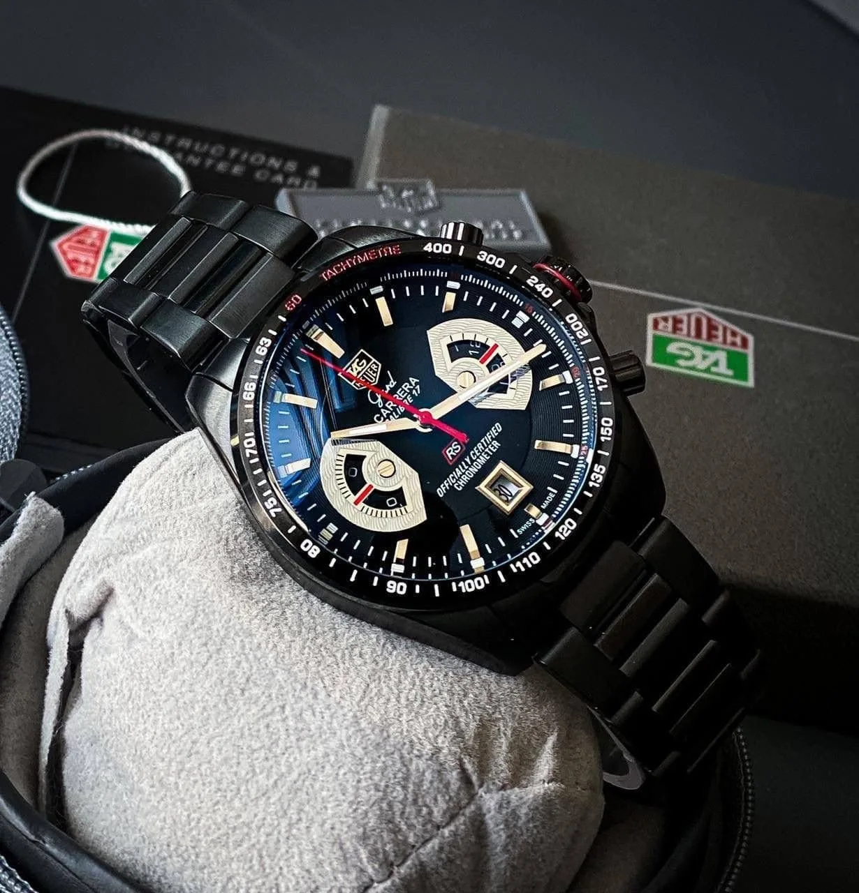 first copy watches Tag Heuer Carrera Black & Silver Premium Watch Store Tag Heuer Carrera Black & Silver - Image 2