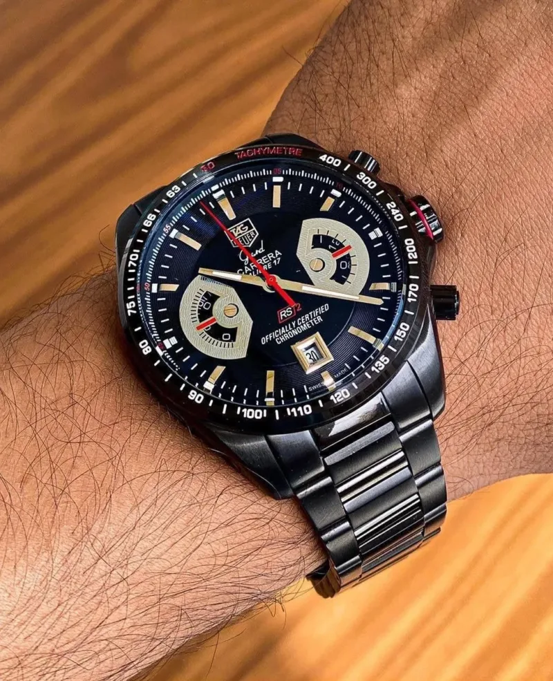 Tag Heuer Carrera Black & Silver
