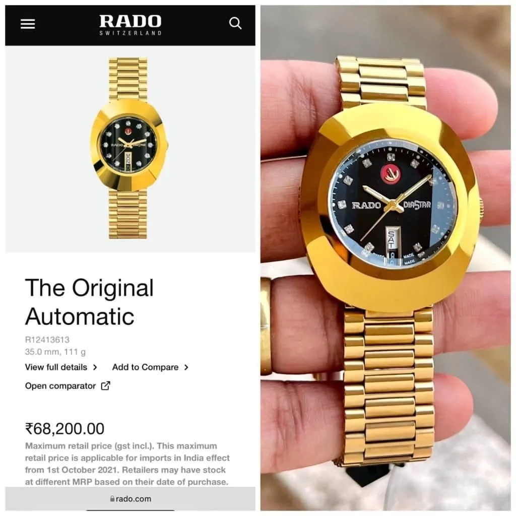 first copy watches Rodo DiaStar Automatic Black Dial Premium Watch Store Rodo DiaStar Automatic Black Dial - Image 3