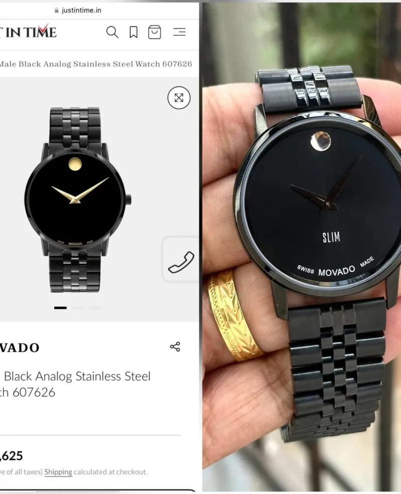 Movado Slim Full Black