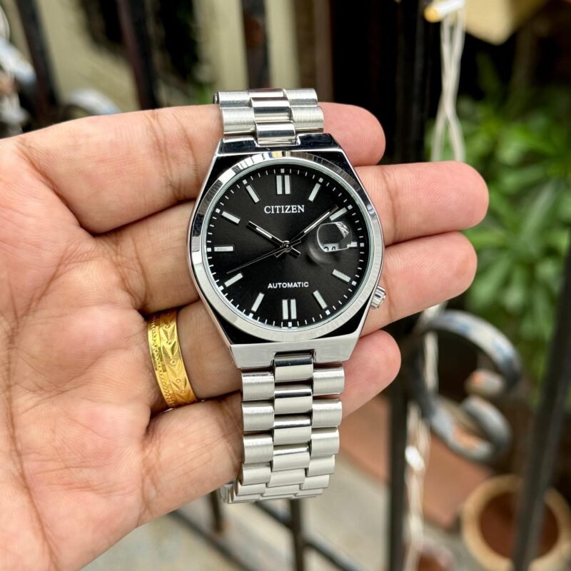 Citizens Classic Silver  Black Dial