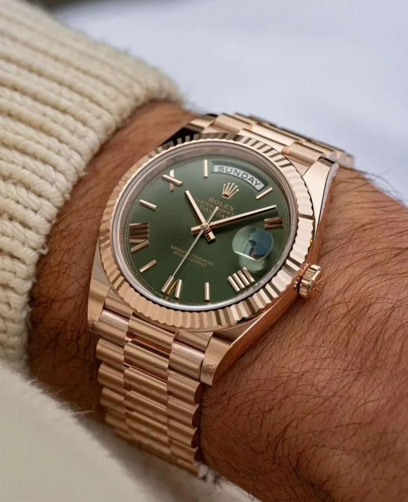 Rolex DateJust Green Ombre