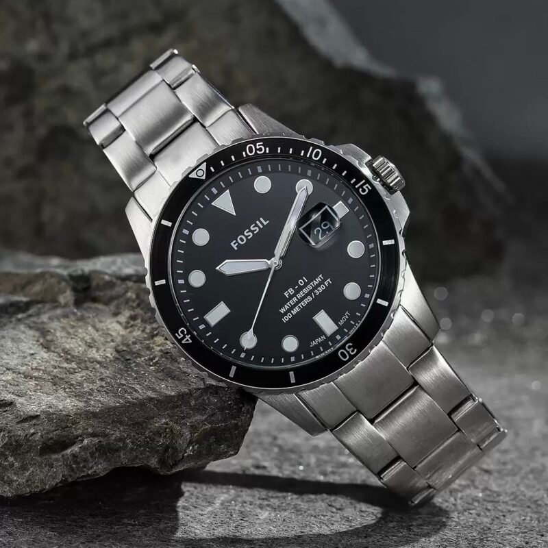 FOSSIL MEN’S SILVER-TONED