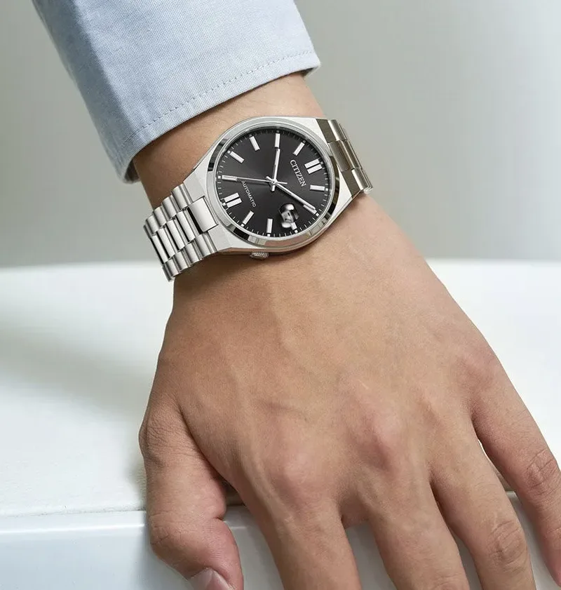 Citizens Classic Silver  Black Dial