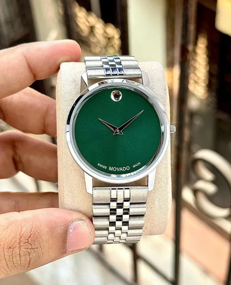 Movado Slim Now Available In Silver Green