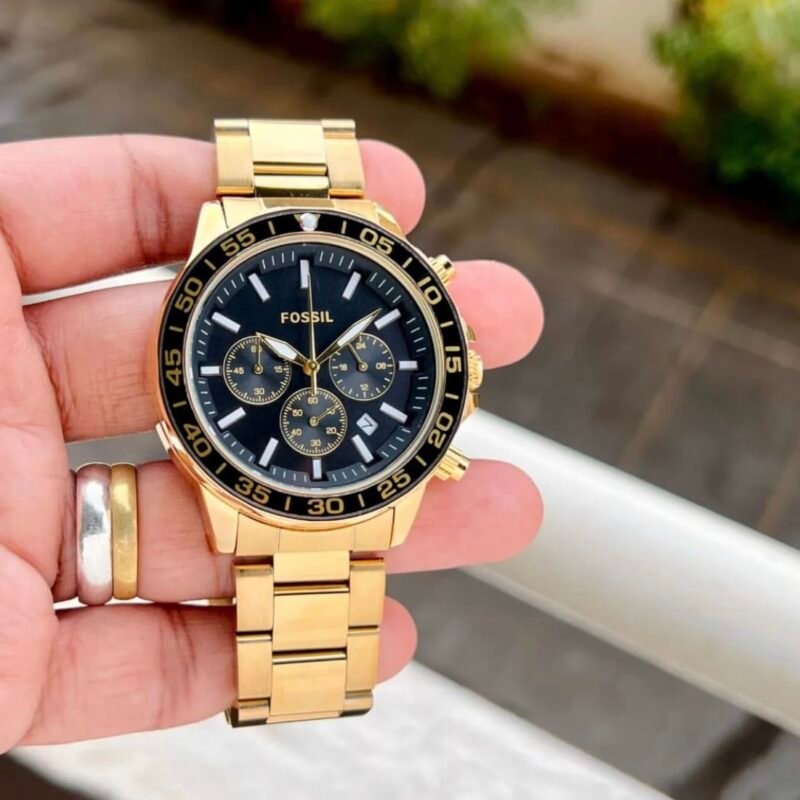 Fossil Black dial, Chronograph