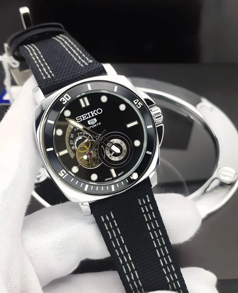 Seiko Sports, Premium Mechanical Timepiece Black