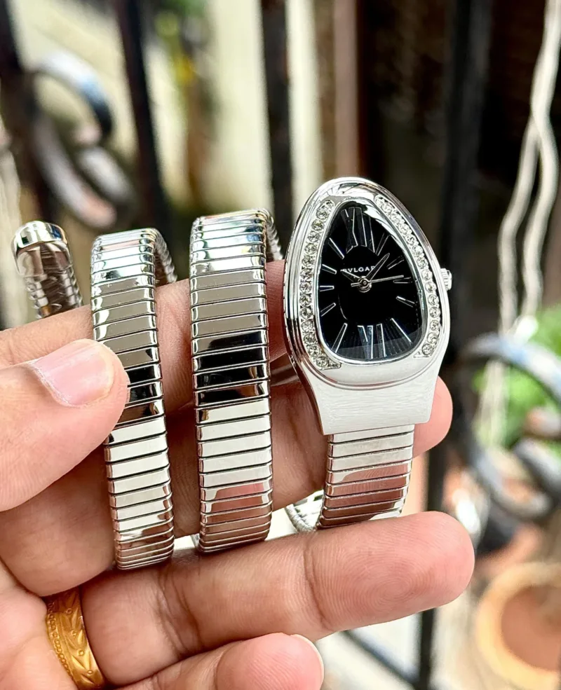 Bvlgari Serpenti Tubogas Silver Black