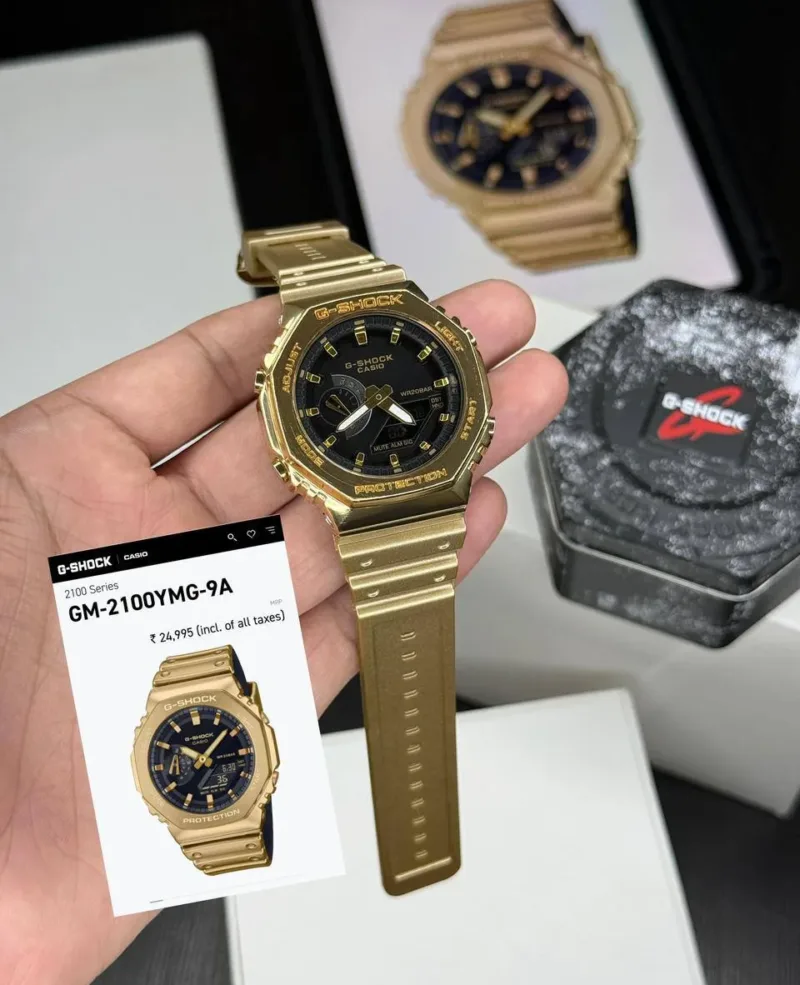 G-shock Metal Bezel Gold