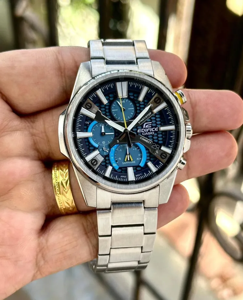Casio Edifice Blue Multi-Layer Chronograph