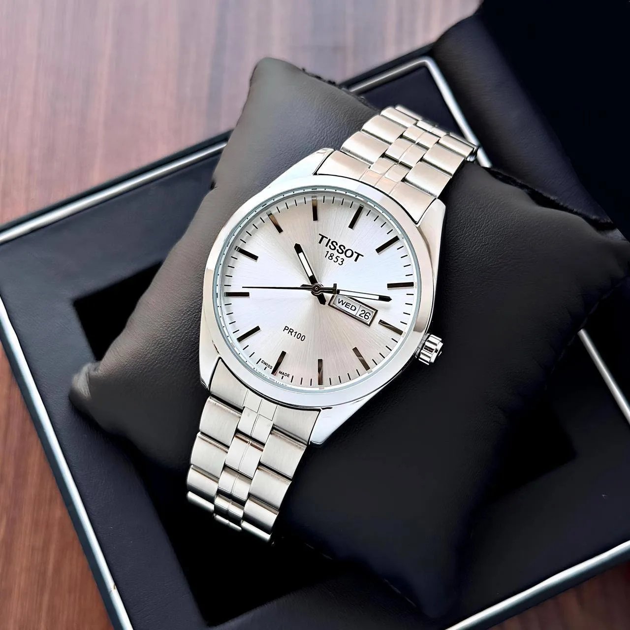 First Copy Watches Tissot PR100 Day & Date https://premiumwatchstore.in/Shop/tissot-pr100-day-date-2/ Tissot PR100 Day & Date - Image 2