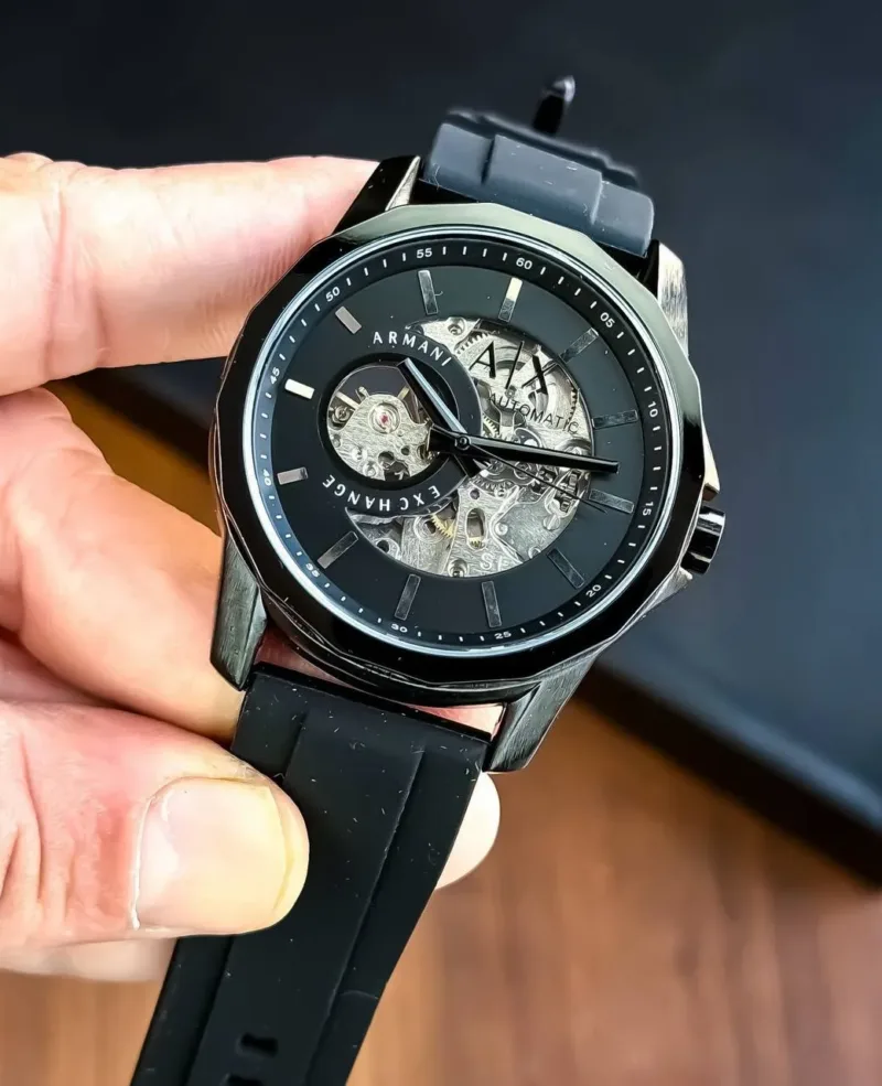 Armani Exchange Black Analog