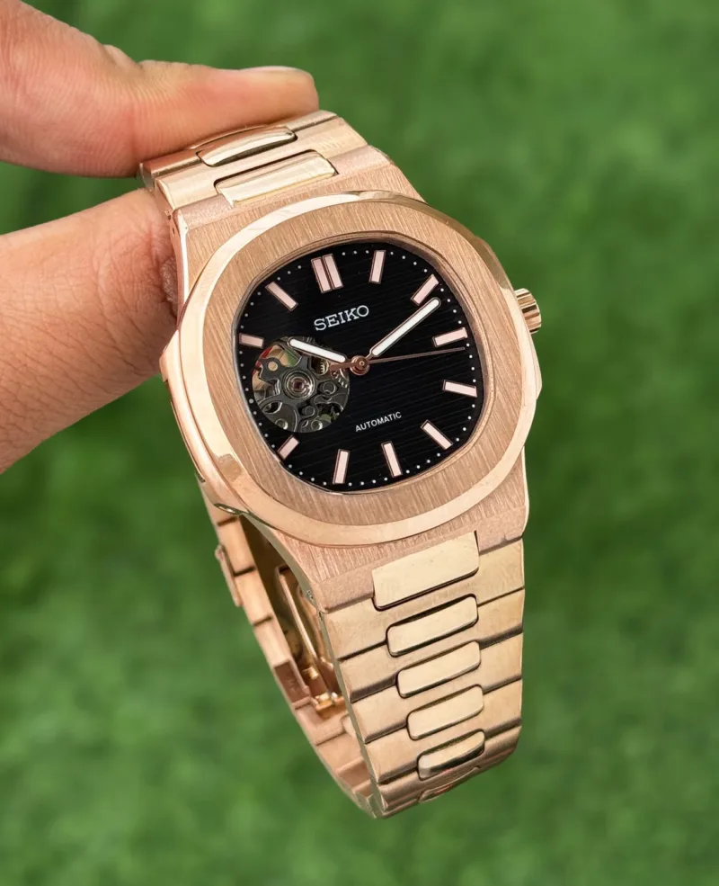Seiko Nautilus-Style Automatic Men’s Watch
