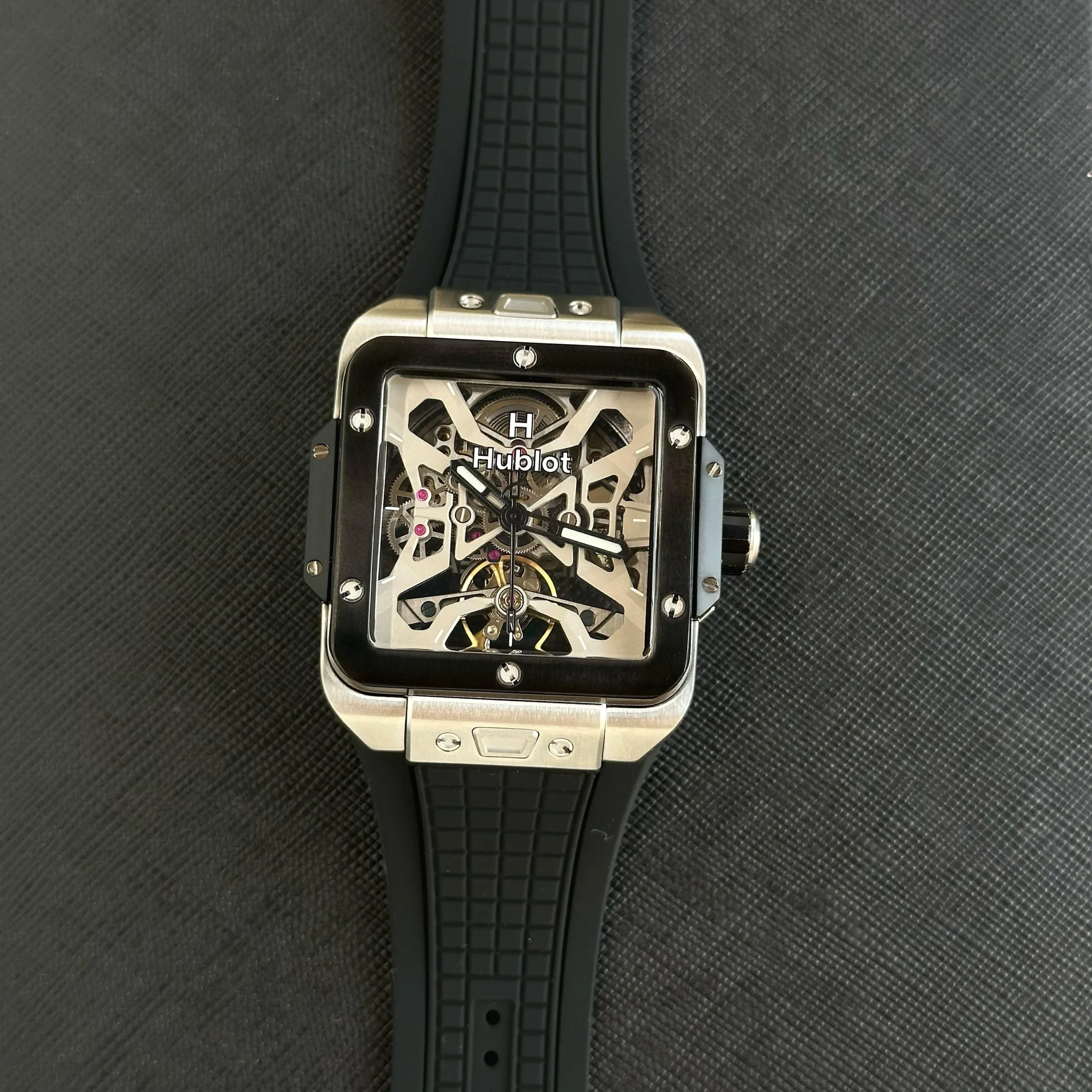 first copy watches Watches Hublot Square Bang Unico Titanium 42MM Skeleton Edition Premium Hublot Square Bang Unico Titanium3
