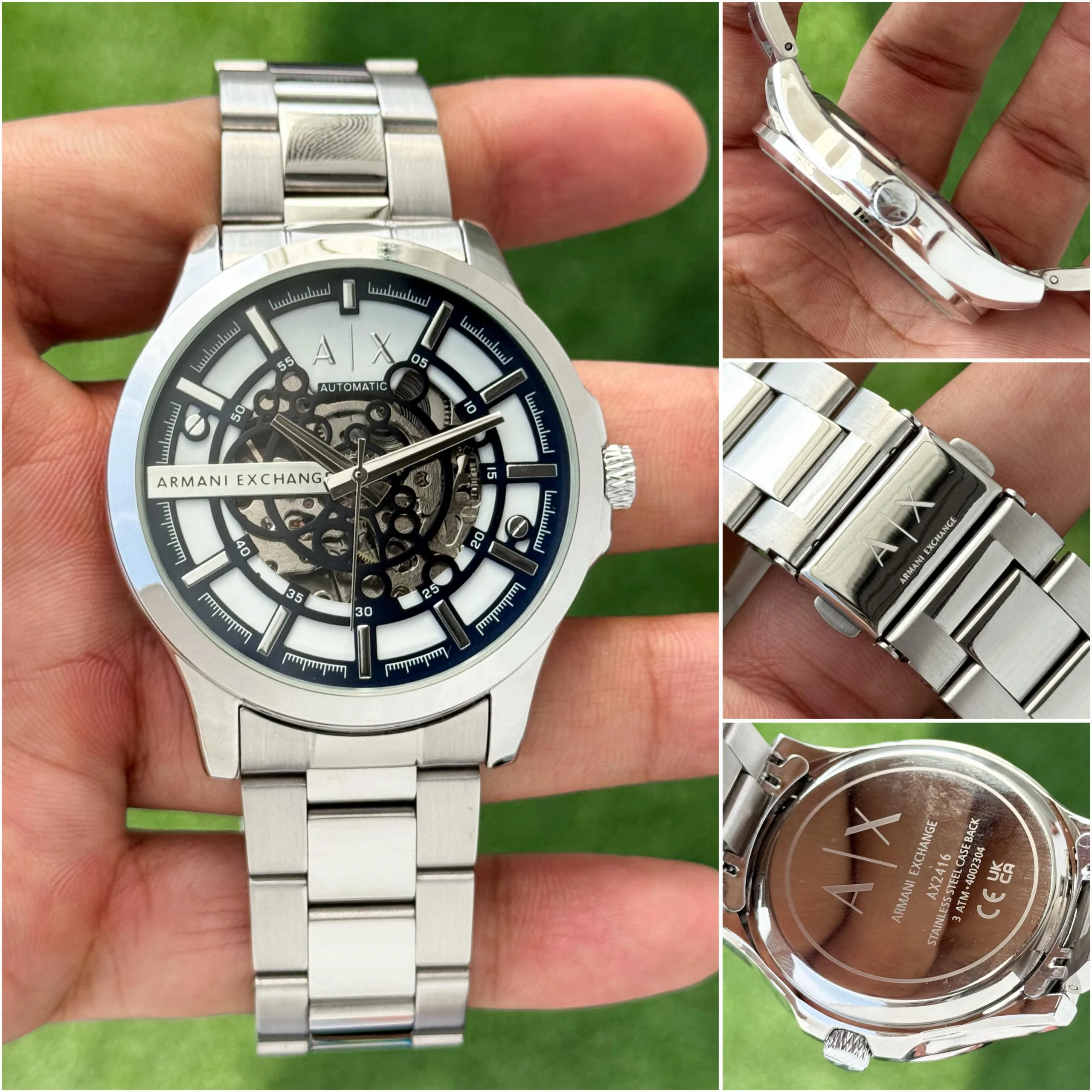 first copy watches Watches Armani Exchange Automatic Silver Stainless Steel Premium Armani Exchange Automatic Silver Stainless Steel - Image 4