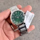 Cartier Ballon Bleu Green Dial Silver Edition