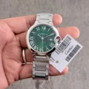 Cartier Ballon Bleu Green Dial Silver Edition