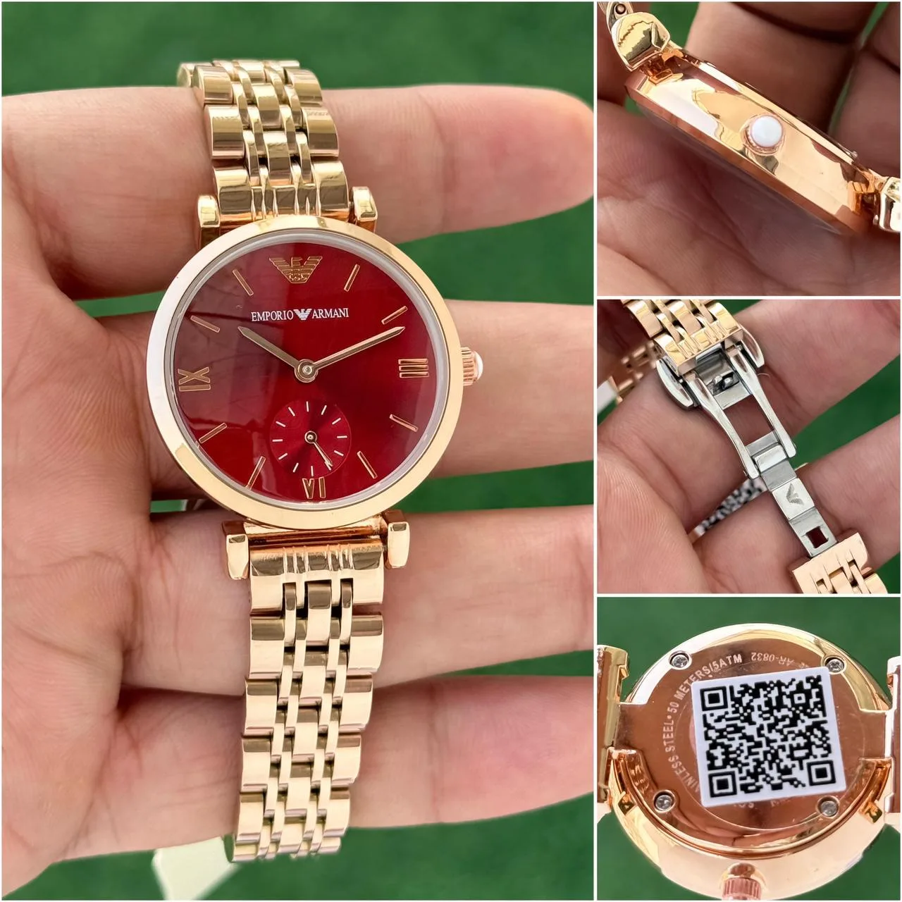 first copy watches Watches Emporio Armani Rose Gold Dial - Stainless Steel Premium Emporio Armani Rose Gold Dial - Stainless Steel - Image 3