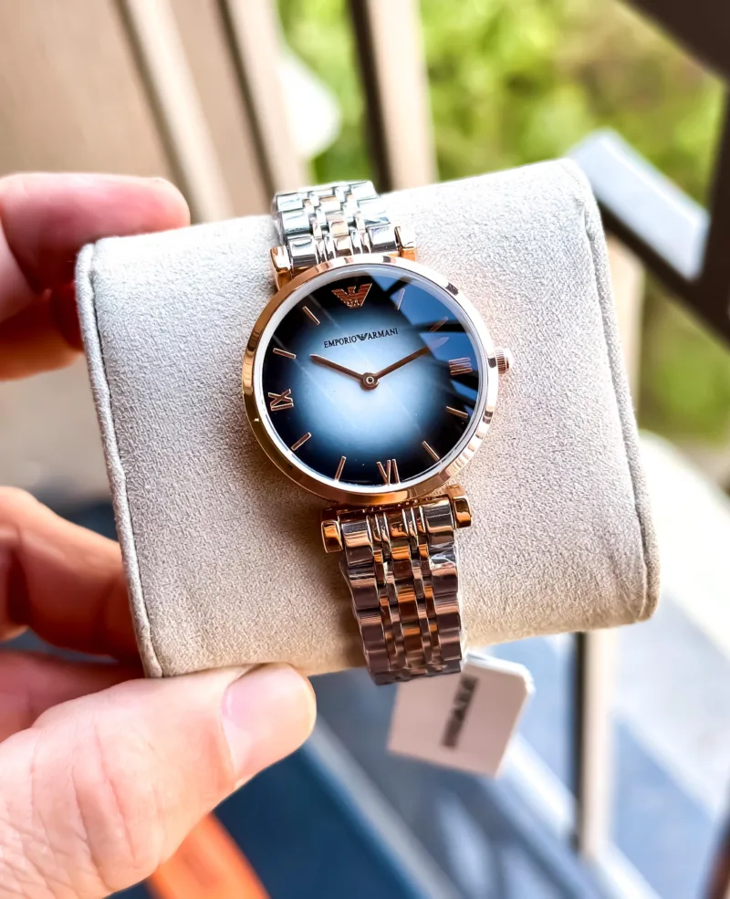 Emporio Armani Rose Gold Two-Tone Stainless Steel2