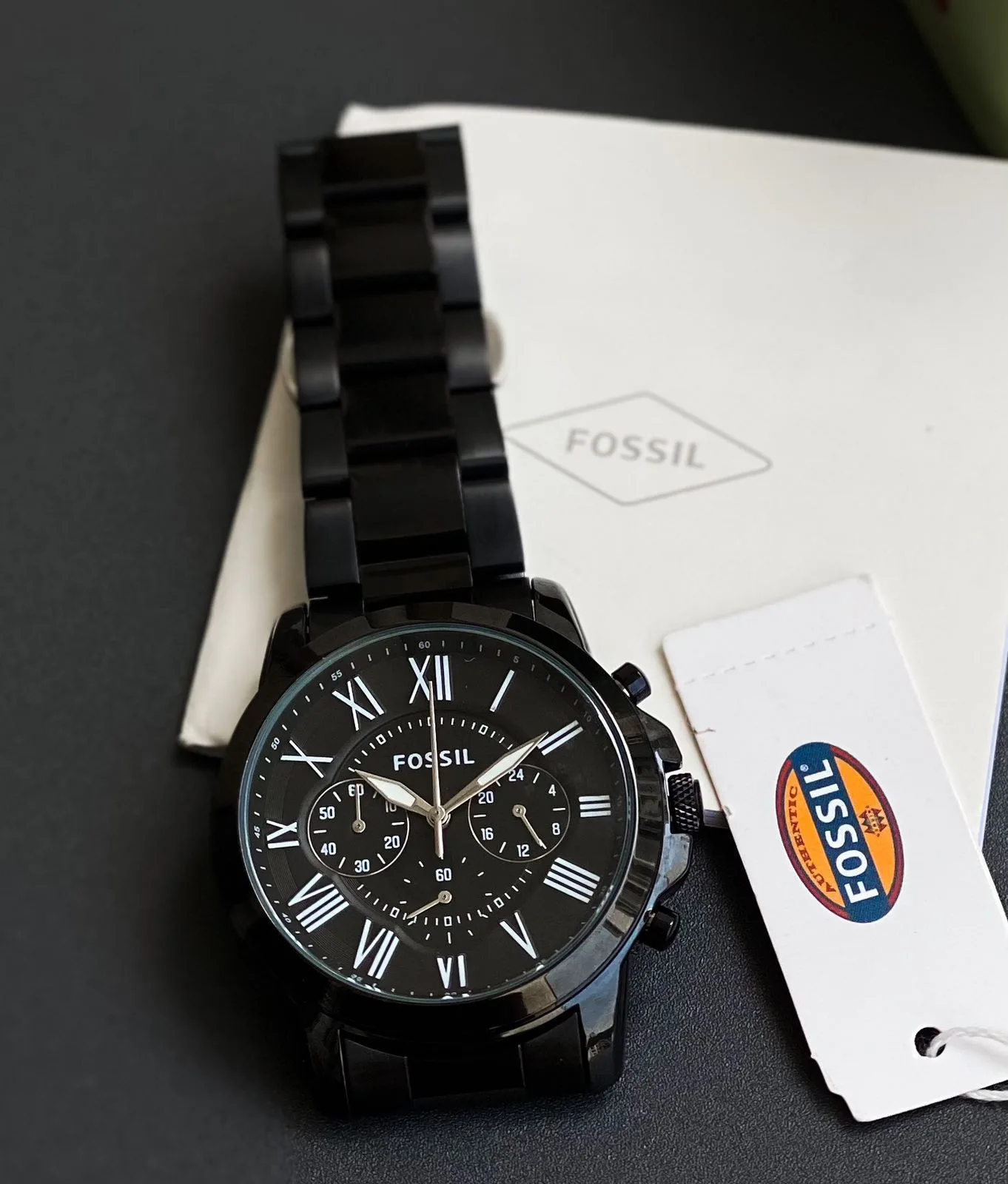 first copy watches Watches Fossil Black Dial, Stainless Steel Strap Premium Fossil Black Dial, Stainless Steel Strap4