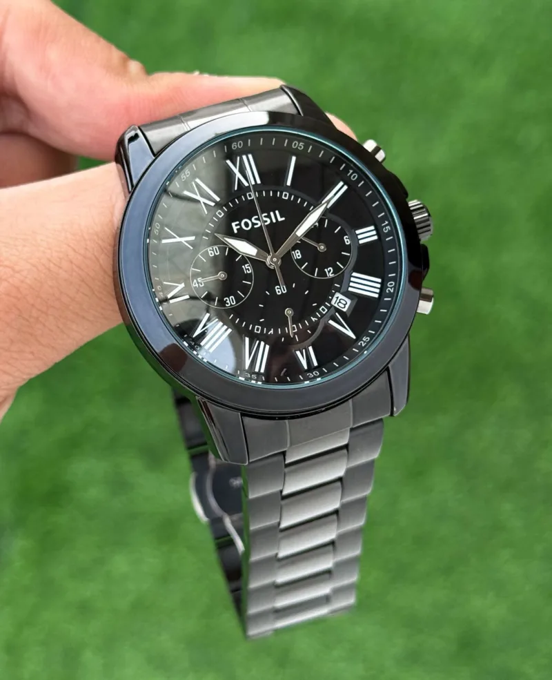 Fossil Black Dial, Stainless Steel Strap4