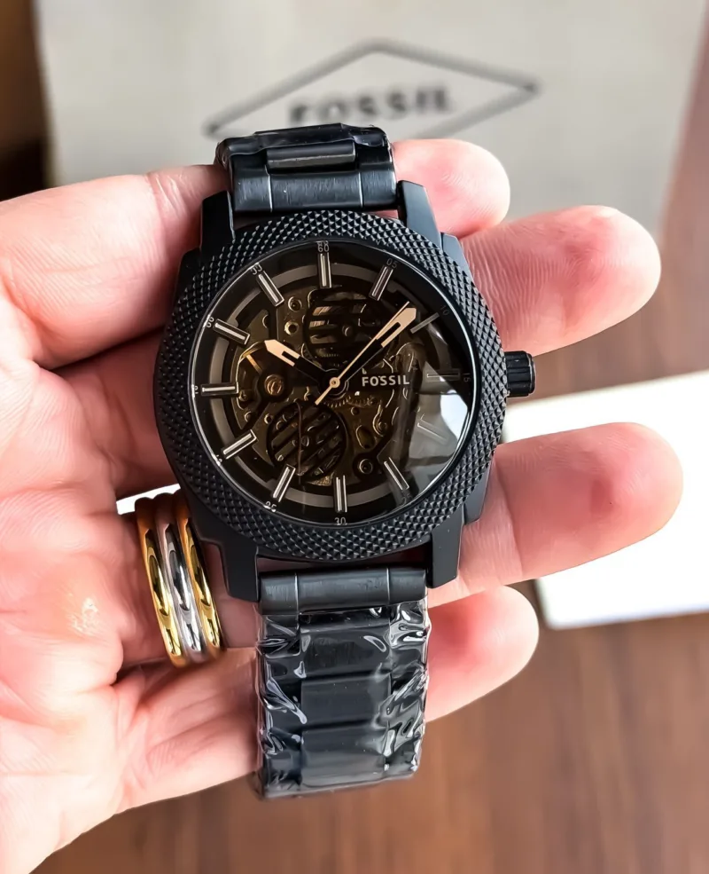 Fossil Machine Automatic Black Skeleton Dial (ME3253)