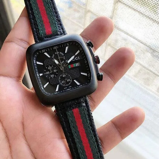 Gucci Black Dial Analog Quartz Datejust